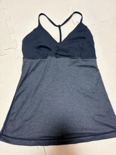 lululemon ヨガウェア 黒グレーキャミソール Sのサムネイル