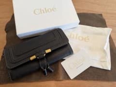 Ａ　極美品 See By Chloe レザー長財布 箱 保存袋 カード付き Chloé クロエ￼ 長財布 レザー ブラック 保存箱・ギャランティカード