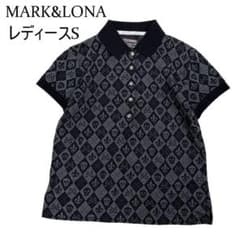 MARK&LONA スカル総柄 半袖ポロシャツ レディースS ゴルフ - メルカリ