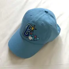 横浜denaベイスターズ ポケモンコラボ キャップ マリル スカイブルー