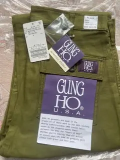 新品タグ付　GUNG HO FATIGUETROUSER M カーキ