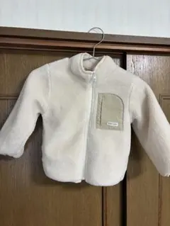フリースジャケット 白　クリーム色