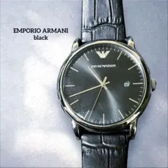 EMPORIO ARMANI 腕時計 ブラック アルマーニ