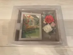 フォトフレーム プリザーブドフラワー付き