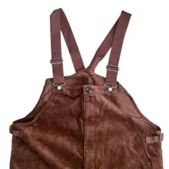 オーバーオール ブラウン コーデュロイ