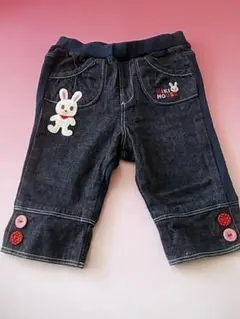 【mikihouse/ミキハウス】デニムのパンツ/紺/7245円*70*美品