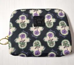 ANNA SUI　アナスイ　ミニポーチ　ローズ柄　パープル　紫