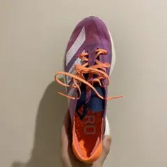 adidas Adizero ランニングシューズ 紫/オレンジ