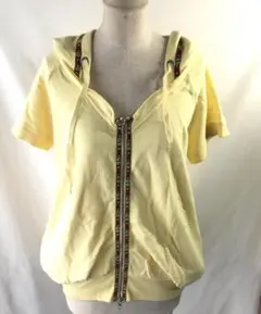 ZA156 BILLABONG ビラボンイエローフード付きロングパーカーのサムネイル
