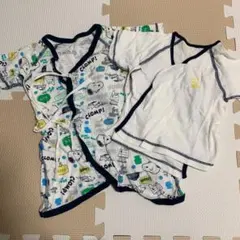 新生児　短肌着　長肌着セット