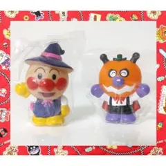アンパンマン＆バイキンマン 指人形 ハロウィン ソフビ 仮装 飾り おもちゃ