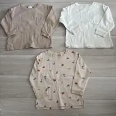 プティマイン　ベビー　キッズ　トップス　長袖Tシャツ　3点セット　100㎝