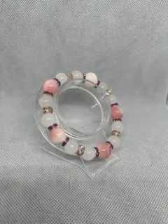 【１】1点もの★天然石ブレスレット/ハンドメイド
