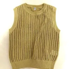 UNIQLO ノースリーブニット S イエロー
