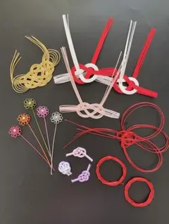 水引飾り　パーツ　各種