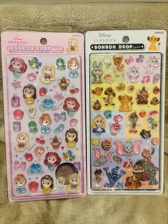 【正規品】ディズニー 第二弾 ボンボンドロップシール 2シートセット