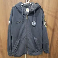 Carhartt 104078 ルーズフィット ジップパーカー 紺 L 企業 - メルカリ