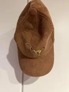 KidsForet 恐竜刺繍 コーデュロイキャップ