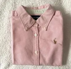 ラルフローレン長袖シャツ 110 ピンク　オックスフォード生地