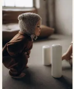 オーガニックズー　AW23 Soil High Neck Onesie 1-2y