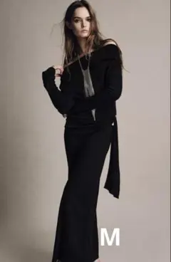 ZARA ソフトブローチワンピース　M 新品