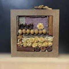 ドライフラワーアートパネル 10.5cm角