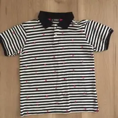 お値下げ 美品 ビームスボーイ スカル柄のポロシャツ