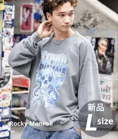 裏毛 ピグメントプリント クルーネック スウェット プルオーバー ユニセックス