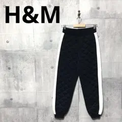 H&M エイチアンドエム メンズ キルティングジョガーパンツ S ブラック