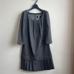 C de C グレー ひざ丈ワンピース 36美品