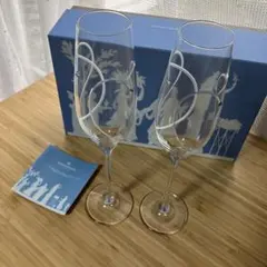 【値下げ可能】ウェッジウッド　プロミシストゥーハーツシャンパングラス 2個セット