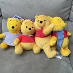 くまのプーさん　ぬいぐるみ　4個セット　新品未使用タグ付き