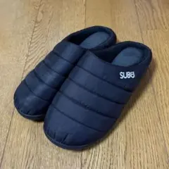 subu 　サンダル　ブラック　ナイロン　無地　スリッポン26cm〜27.5cm