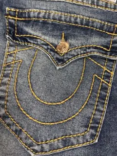 True Religion デニムショーツ ダークブルー