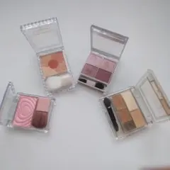 1個￥500:CANMAKE パウダーチーク・アイシャドーパレット 4個セット