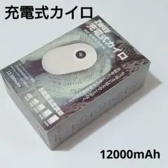 2way 充電式カイロ 12000mAh 温度調整機能付き