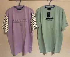 Kent ラベンダー＆ミントグリーン Tシャツ 2枚セット