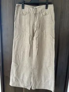 GAP リネン ワイドパンツ
