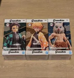 Grandista 鬼滅の刃 フィギュア 竈門 炭治郎　我妻 善逸　嘴平 伊之助