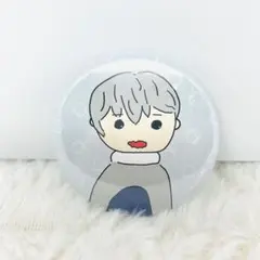 カラフルピーチ 直筆イラスト缶バッジ ヒロ