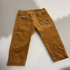 茶色コーデュロイパンツ（刺繍ロゴ付き）