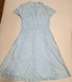 SHEIN　シーイン　結婚式　パーティー　ドレス　ワンピース　水色