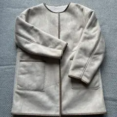 INGNI クリーム色 ムートンコート ポケット付きM