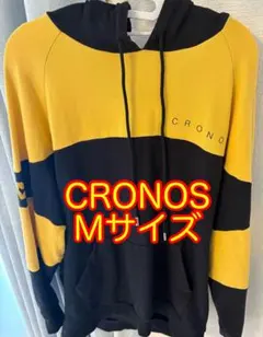 CRONOS フード付きパーカー イエロー ブラック