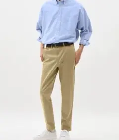 GU ベージュ チノパン メンズ