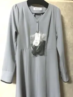 【新品】MISCH MASCH♪ ウエストりぼん ワンピース ブルー