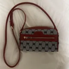 美品 FIRANO VITAショルダーバッグ レッド グレー 新品未使用