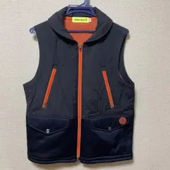 VIVA HEART メンズ ベスト 紺/オレンジ