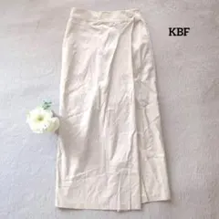 KBF シャンプレーラップスカートコットン100 ベージュ ロングのサムネイル