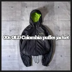 00s Colombia puffer jacket y2k ゲッコーグリーン